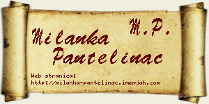 Milanka Pantelinac vizit kartica